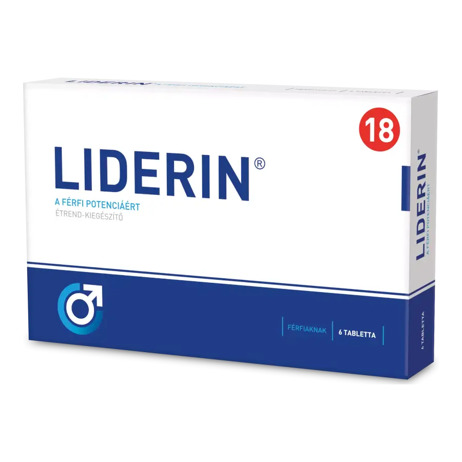 Liderin - A férfi potenciáért - 6 tabletta - 
