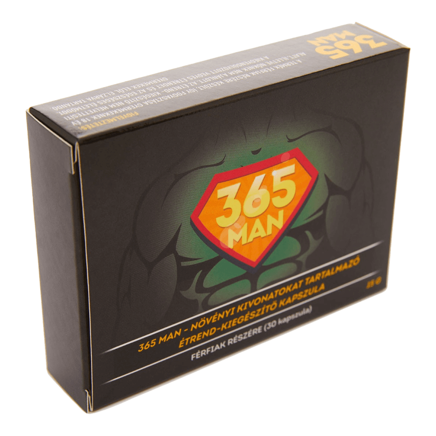 365 Man potencianövelő - 30db kapszula - folyamatos szedésű potencianövelő
