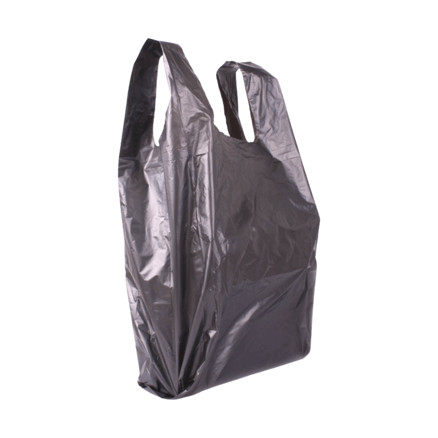 Műanyag táska nagy 45x40 (fekete) - az ár tartalmazza a termékdíjat