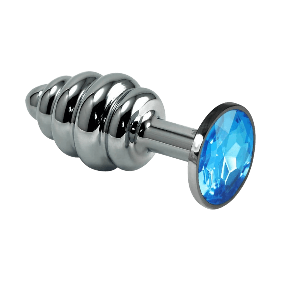 Rosebud Spiral Plug Blue