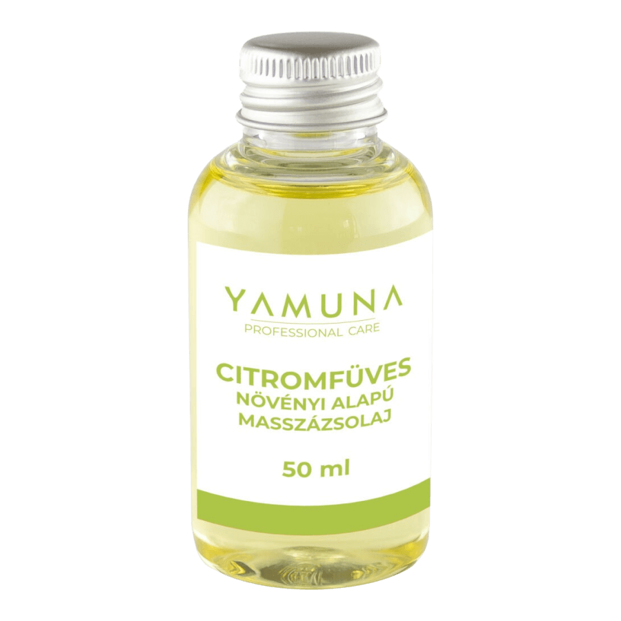 Citromfüves növényi alapú masszázsolaj - 50ml - színezék-, parabén- és paraffin mentes