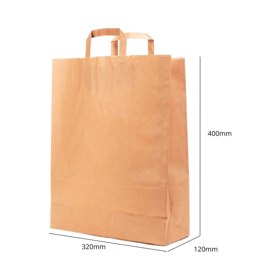 Papír táska 320x400x120 mm - az ár tartalmazza a termékdíjat